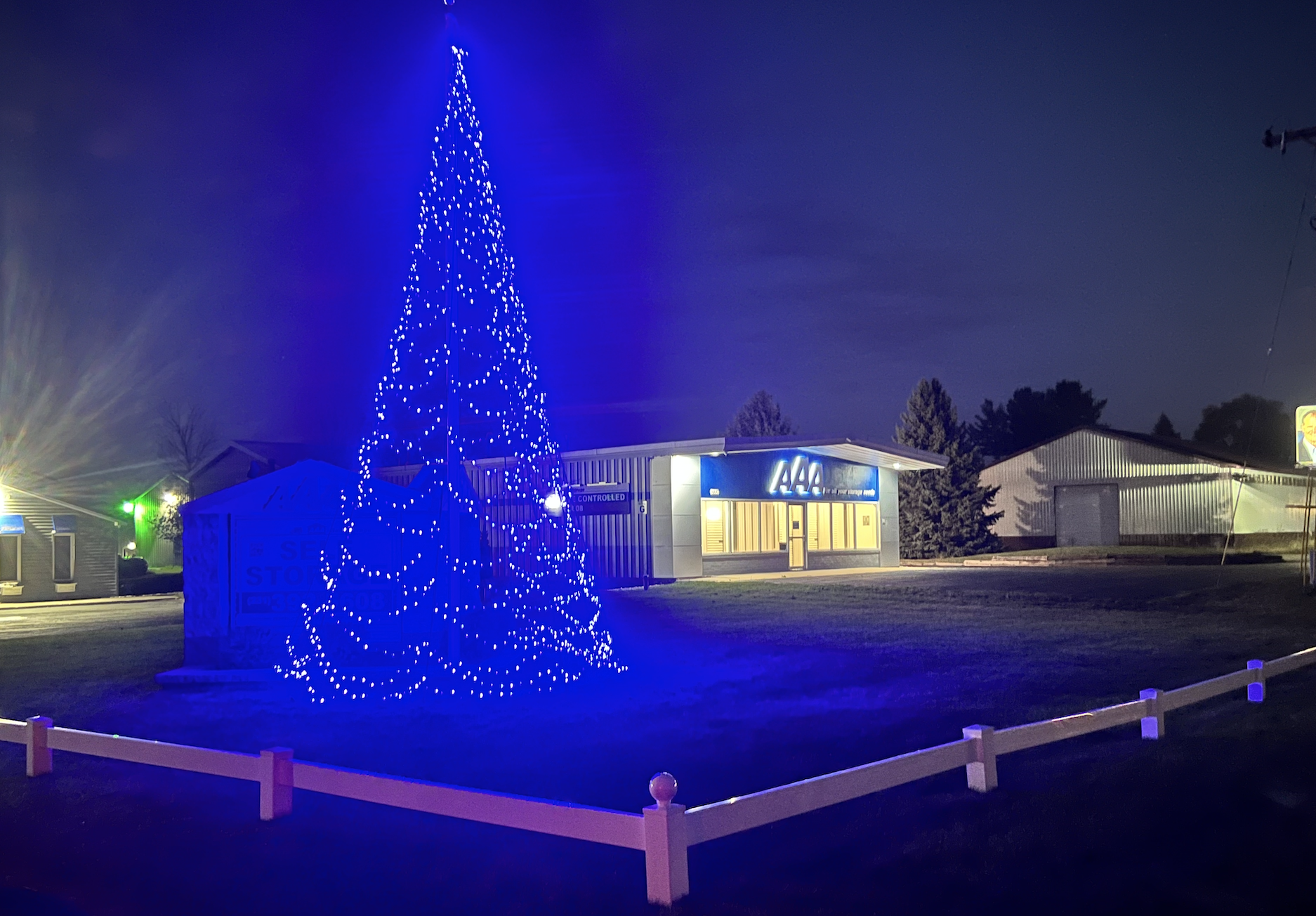 Flag Pole Xmas Tree